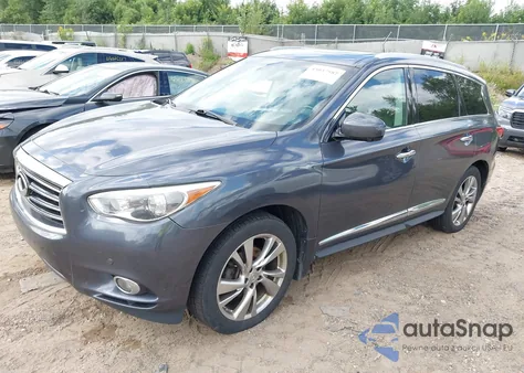 2013 Infiniti Jx35 z USA, uszkodzony, nr VIN 5N1AL0MMXDC338370